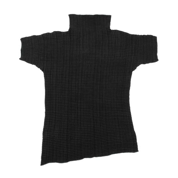 ISSEY MIYAKE Stretch Pleated Turtleneck T Shirt K-153753_008