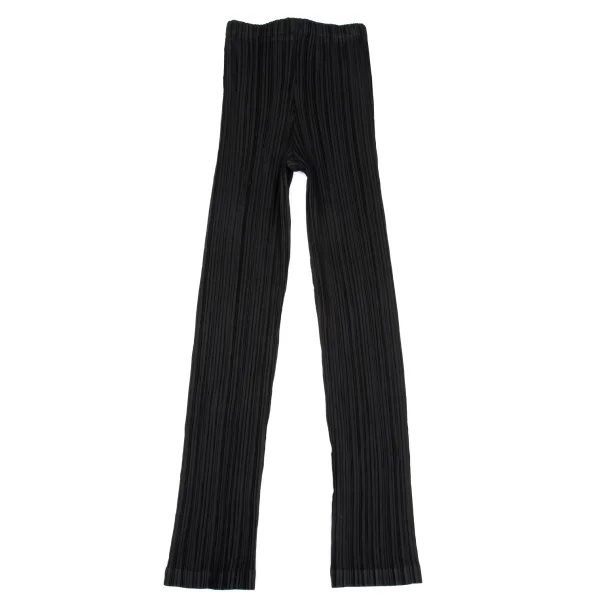 イッセイミヤケ プリーツ パンツ ブラック イッセイミヤケISSEY MIYAKE プリーツパンツ 黒M | DCブランド