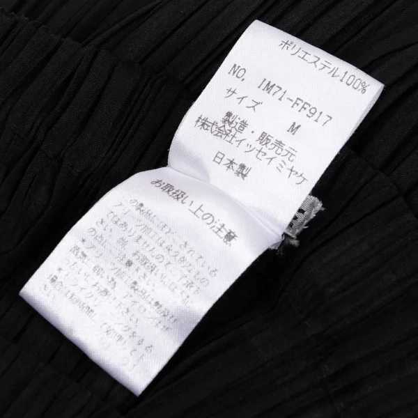 イッセイミヤケISSEY MIYAKE プリーツパンツ 黒M | DCブランド