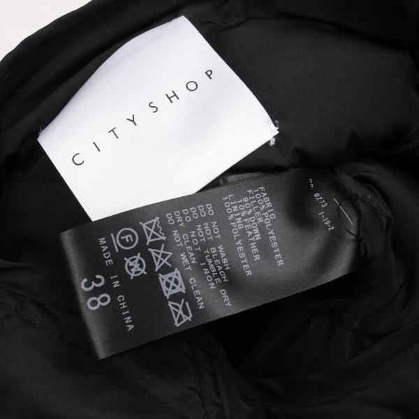 CITYSHOP No-collar Quilted Down Coat K-153760_014