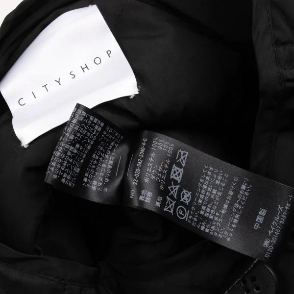 CITYSHOP No-collar Quilted Down Coat K-153760_015