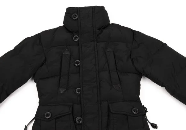 ディースクエアードDSQUARED2 ニット切替ネックダウンジャケット 黒38 K-153761_003