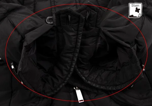 ディースクエアードDSQUARED2 ニット切替ネックダウンジャケット 黒38 K-153761_009