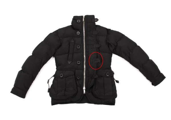 ディースクエアードDSQUARED2 ニット切替ネックダウンジャケット 黒38 K-153761_012