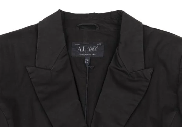 アルマーニジーンズARMANI JEANS コットンストレッチ1Bジャケット 黒46 K-153781_004