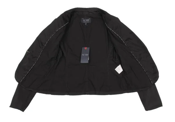 アルマーニジーンズARMANI JEANS コットンストレッチ1Bジャケット 黒46 K-153781_013