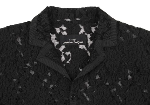 tricot COMME des GARCONS Floral Embroidery Mesh Jacket K-153790_003