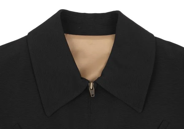 ジャンポールゴルチエ クラシックJean Paul GAULTIER CLASSIQUE レーヨンウール片玉ポケットデザインスウィングトップ 黒48 K-153800_003