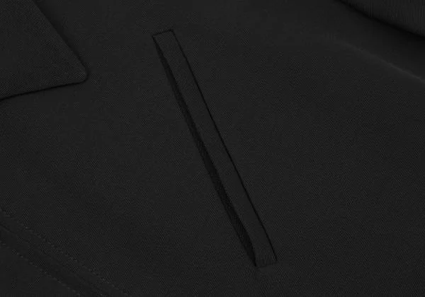 ジャンポールゴルチエ クラシックJean Paul GAULTIER CLASSIQUE レーヨンウール片玉ポケットデザインスウィングトップ 黒48 K-153800_005