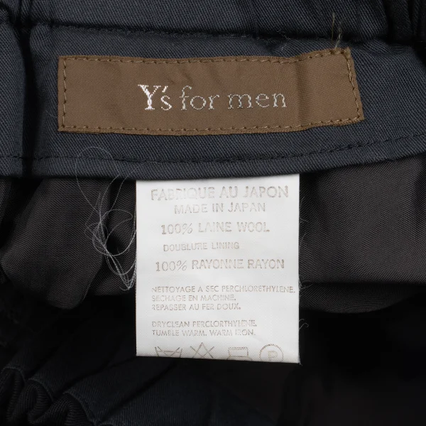 Y's for men Wool Gaba Wide Pants K-153809_011