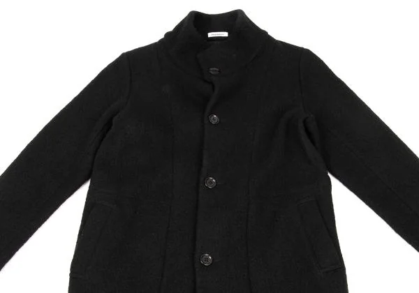 Plantation Stand Collar Boiled Wool Coat K-153818_003