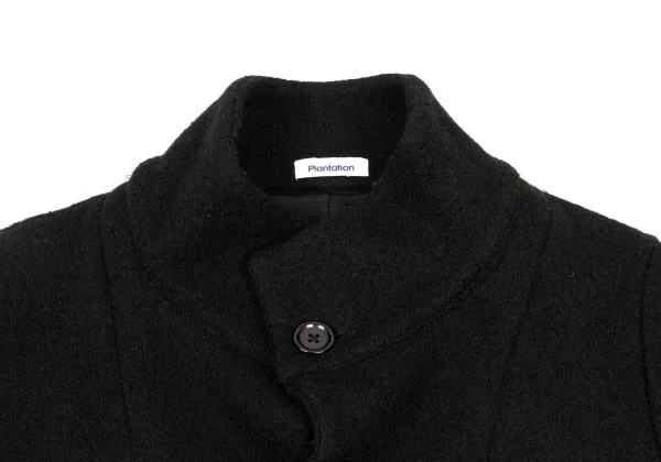 Plantation Stand Collar Boiled Wool Coat K-153818_004