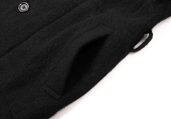 Plantation Stand Collar Boiled Wool Coat K-153818_009