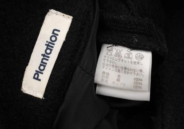Plantation Stand Collar Boiled Wool Coat K-153818_015
