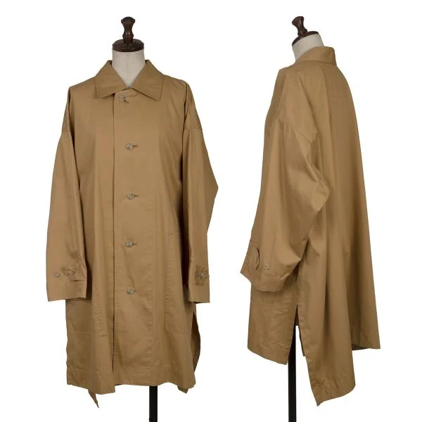 Plantation inn. Cotton Poly Balmacaan Coat Camel M K-153819_001