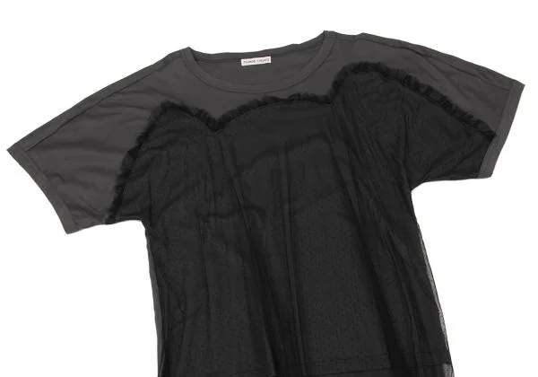 TSUMORI CHISATO Front Pin Dot Tulle Layered T shirt  K-153862_003