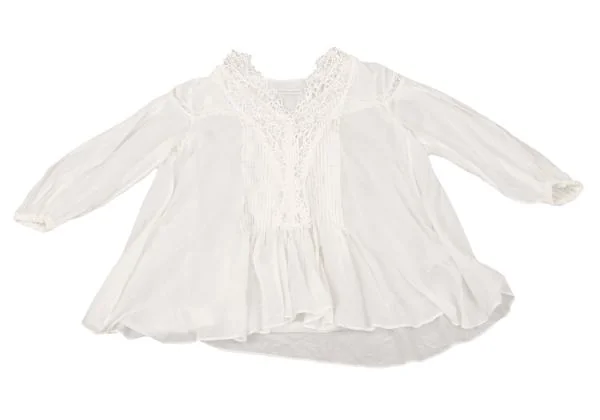 TSUMORI CHISATO Cotton Silk Lace Switching Top K-153873_002