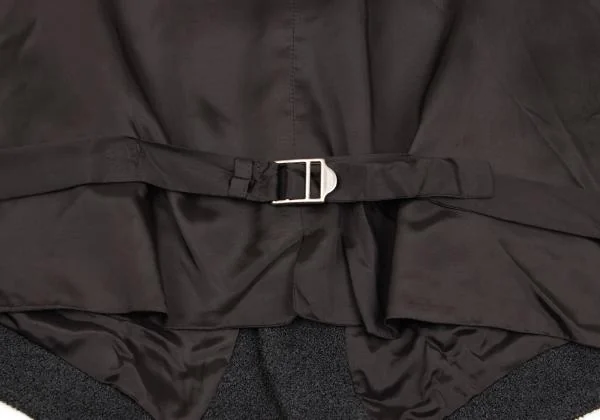 エンポリオアルマーニEMPORIO ARMANI ウール混パイルジレ グレー焦げ茶46 K-153916_012