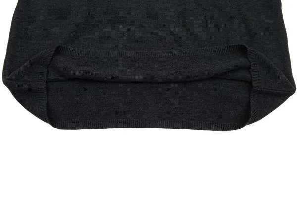 ジョルジオ アルマーニGIORGIO ARMANI レーヨンコットンフラットカラーニットTシャツ 紺46 K-153922_006