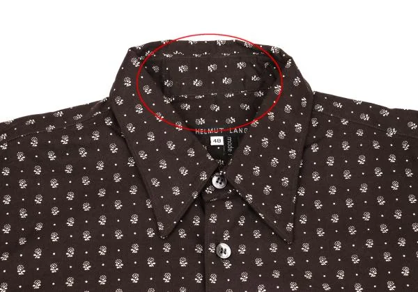 HELMUT LANG Flower Print Cotton Shirt K-153925_003