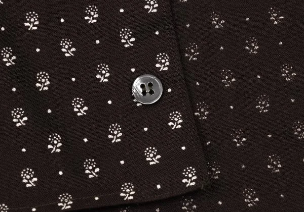 HELMUT LANG Flower Print Cotton Shirt K-153925_012