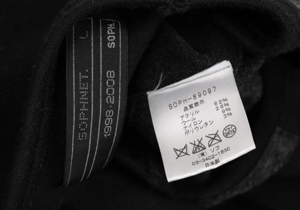 SOPHNET Raglan Switching Knit T shirt K-153926_015