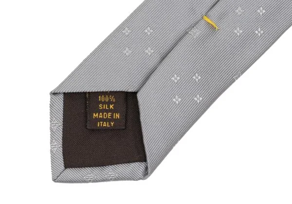 ルイヴィトンLouis Vuitton モノグラムスタージャガードネクタイ グレー K-153929_007