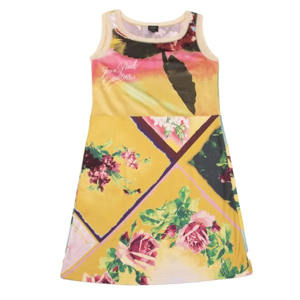 Jean Paul GAULTIER FEMME Mesh Trim Printed Sleeveless Tunic K-153932_002