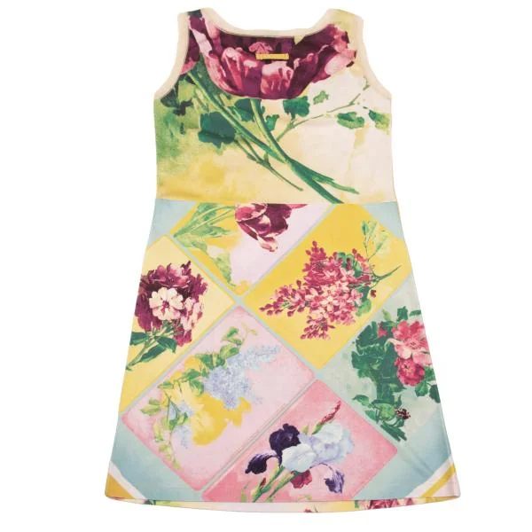 Jean Paul GAULTIER FEMME Mesh Trim Printed Sleeveless Tunic K-153932_012