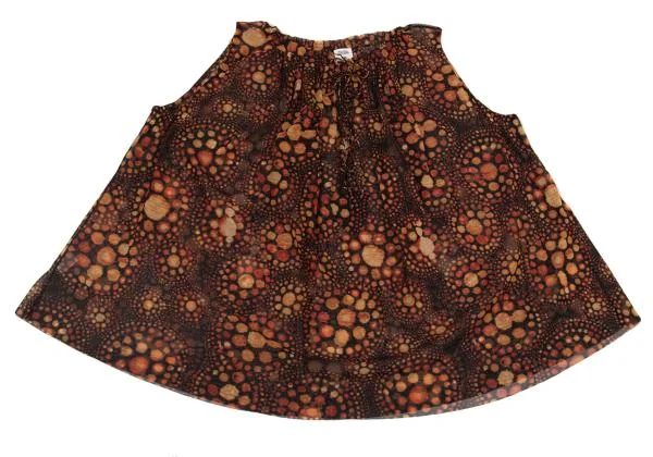 Jean Paul GAULTIER FEMME Multi Dot Lace Up Mesh Top K-153933_002