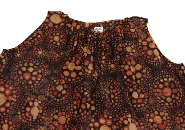 Jean Paul GAULTIER FEMME Multi Dot Lace Up Mesh Top K-153933_003