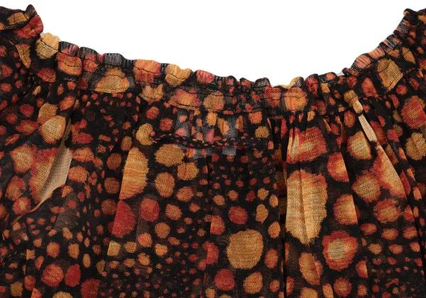 Jean Paul GAULTIER FEMME Multi Dot Lace Up Mesh Top K-153933_013
