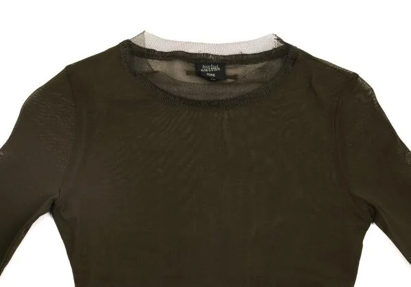 Jean Paul GAULTIER FEMME Mesh Switching T Shirt K-153936_003