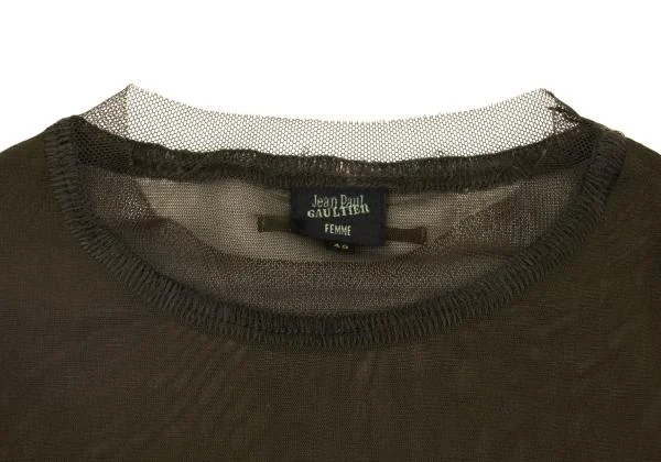 Jean Paul GAULTIER FEMME Mesh Switching T Shirt K-153936_004