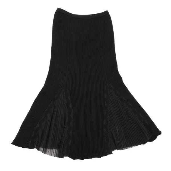 Jean Paul GAULTIER FEMME Mesh Switching Rib Knit Skirt K-153941_002
