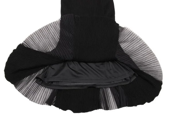 Jean Paul GAULTIER FEMME Mesh Switching Rib Knit Skirt K-153941_008