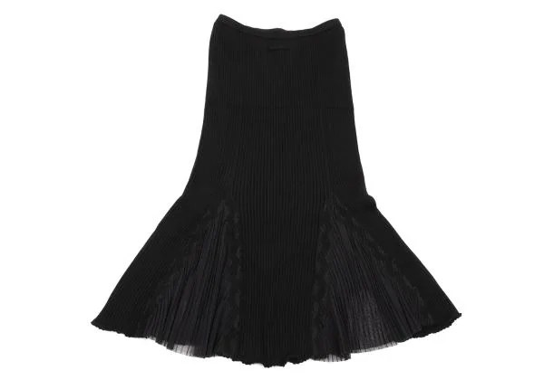 Jean Paul GAULTIER FEMME Mesh Switching Rib Knit Skirt K-153941_011