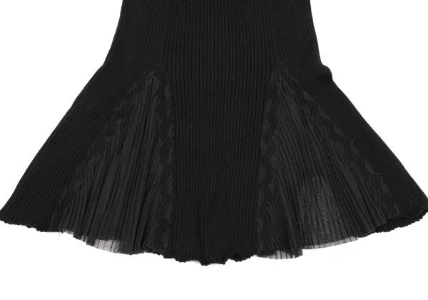 Jean Paul GAULTIER FEMME Mesh Switching Rib Knit Skirt K-153941_012