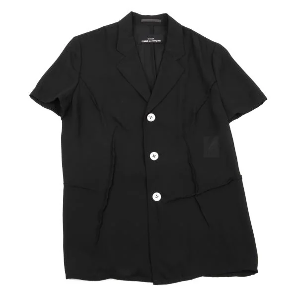 tricot COMME des GARCONS Outseam Sheer Short Sleeve Blouse K-153953_002