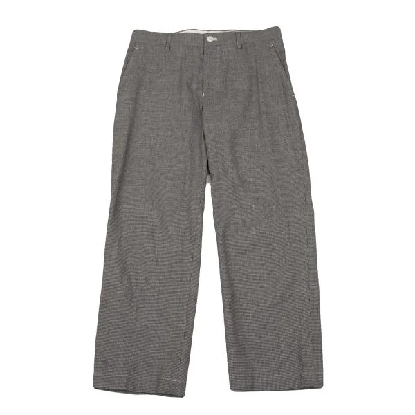 tricot COMME des GARCONS Puppytooth Cotton Linen Pants Black,White M K-153988_001