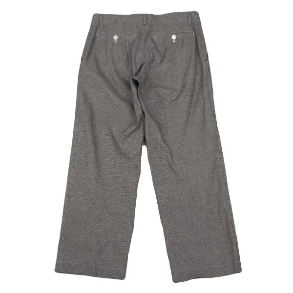 tricot COMME des GARCONS Puppytooth Cotton Linen Pants K-153988_011