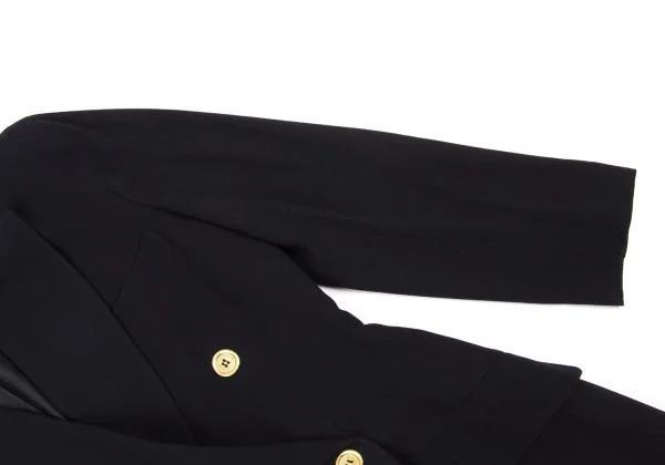 DONNA KARAN NEW YORK Gold Button Double Tailored Jacket K-154010_006