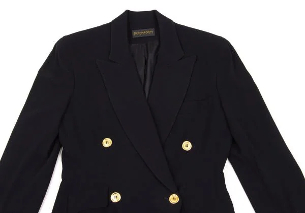 DONNA KARAN NEW YORK Gold Button Double Tailored Jacket & Skirt K-154012_004