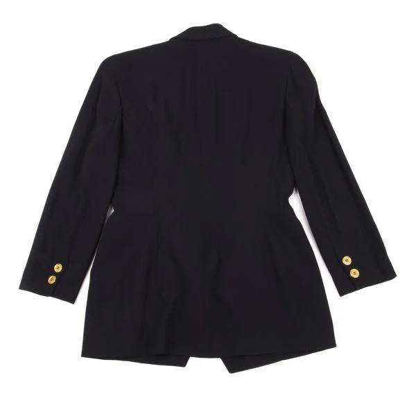DONNA KARAN NEW YORK Gold Button Double Tailored Jacket & Skirt K-154012_013
