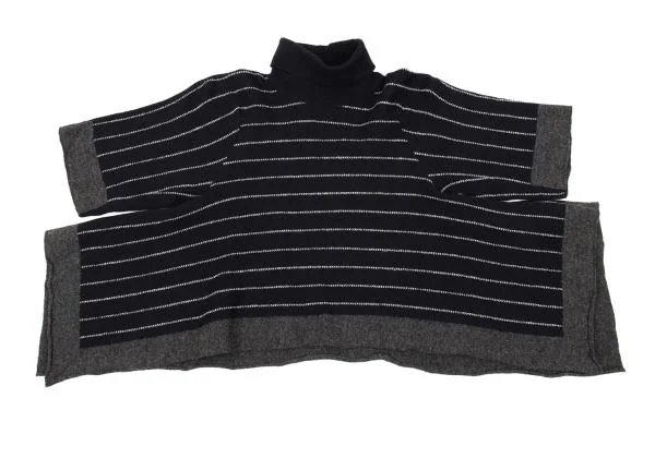 COMME des GARCONS Turtle Neck Stripe Flare Knit Top K-154045_009