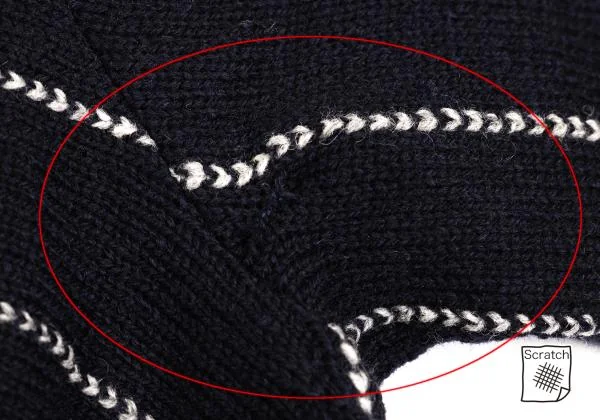 COMME des GARCONS Turtle Neck Stripe Flare Knit Top K-154045_013