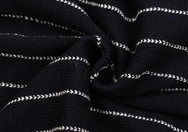 COMME des GARCONS Turtle Neck Stripe Flare Knit Top K-154045_016