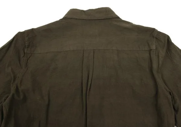 コムデギャルソンCOMME des GARCONS 製品染めノットデザイン長袖シャツ カーキM 【レディース】 新品!コムデギャルソンCOMME des GARCONS 製品染めノット