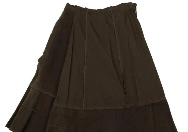 COMME des GARCONS Dyed Different Material Switching Skirt K-154065_003
