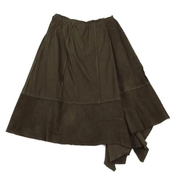 COMME des GARCONS Dyed Different Material Switching Skirt K-154065_010